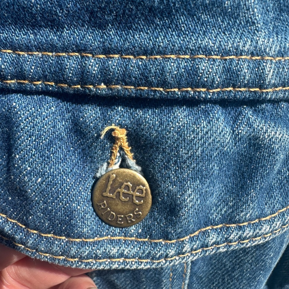 1970’s Lee Riders denim Jean jacket. Truckers jacket. PATD 153438. Vintage denim - Picture 4 of 7
